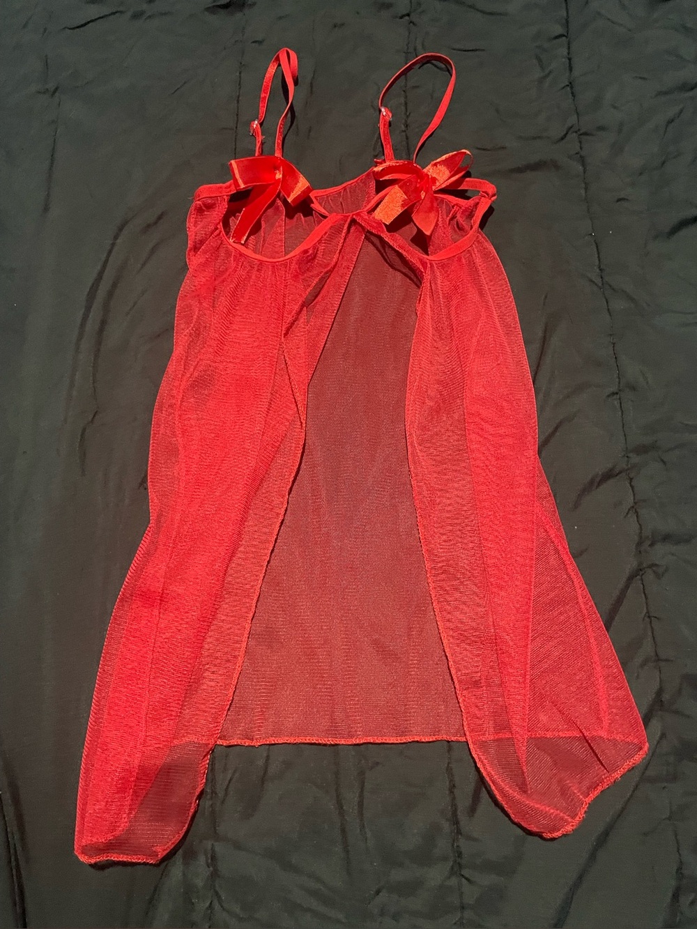Red lingerie top